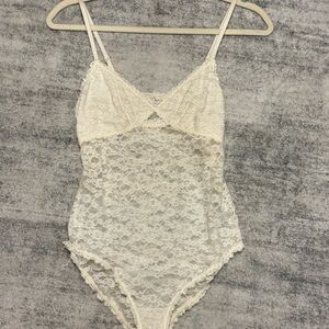 Lace Bodysuit in Cream